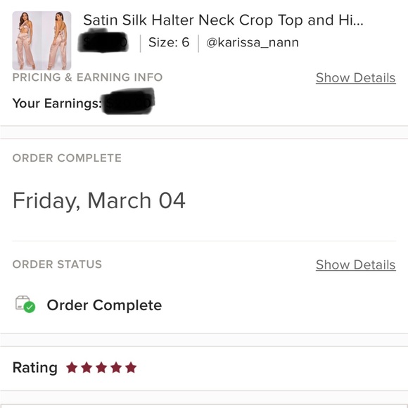 Nude Satin Silk Halter Neck Crop Top and High Waist Wide Leg Pants Two Piece Set - Picture 3 of 17